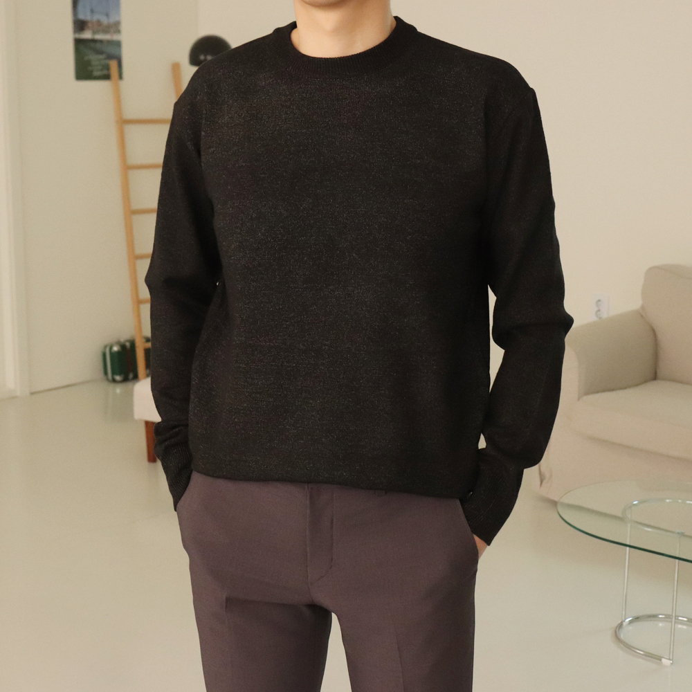 남자니트 남자 빅사이즈 이너 캐시미어 니트 - 상세 이미지 5