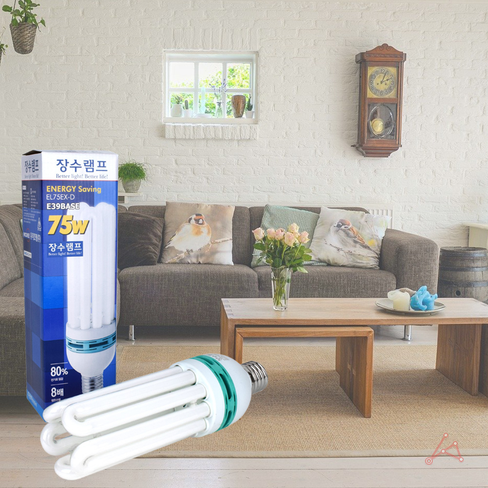 3파장 전구 램프 삼파장 화장실 욕실 75W E39 소켓 주광색 - 상세 이미지 4