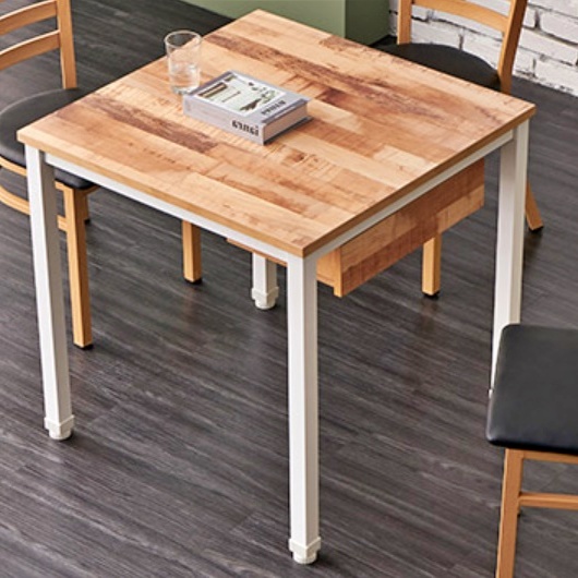 업소용 수저통식탁 700 멀바우테이블 폭좁은식탁