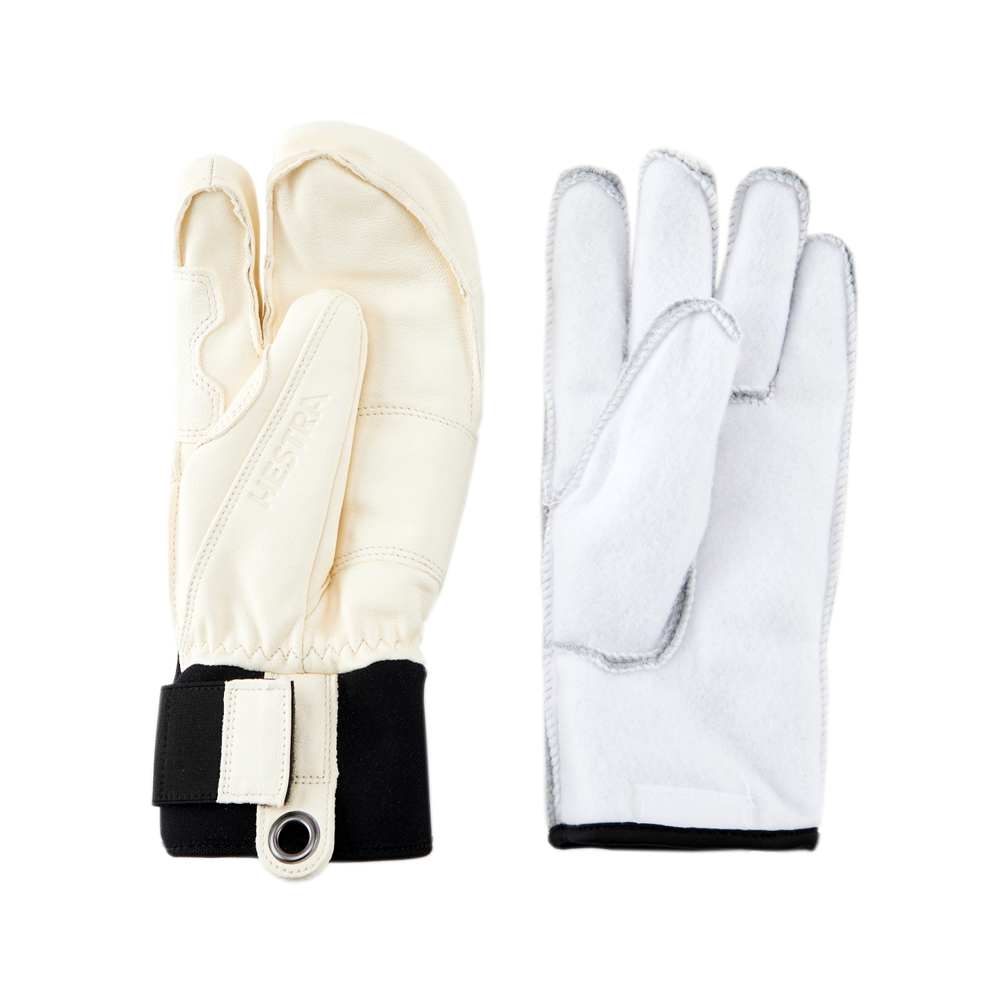 헤스트라 폴 라인 3핑거 아몬드 화이트 3000782- 스키 보드 방한 가죽 장갑 상세 이미지 8