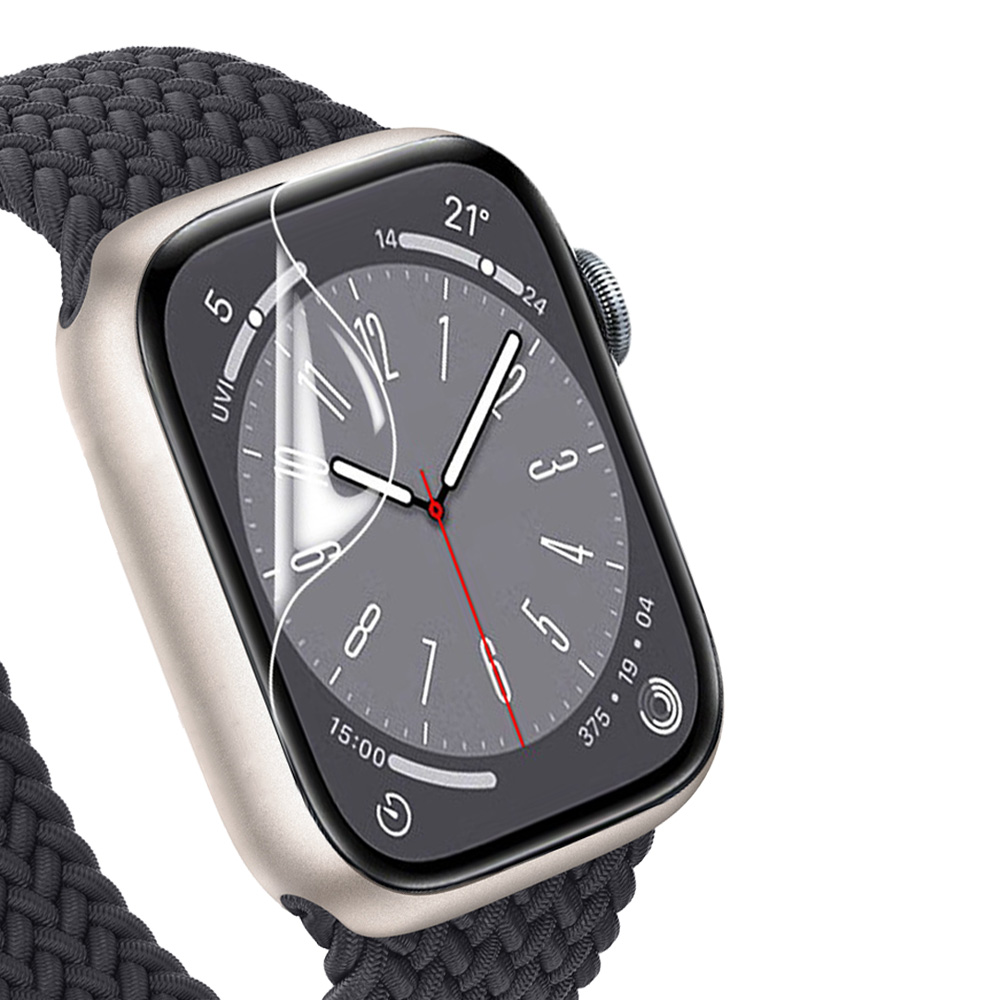 애플워치 풀커버 액정보호 필름 3매 45mm / 44mm 공용 9세대 8세대 7세대 SE - 상세 이미지 2