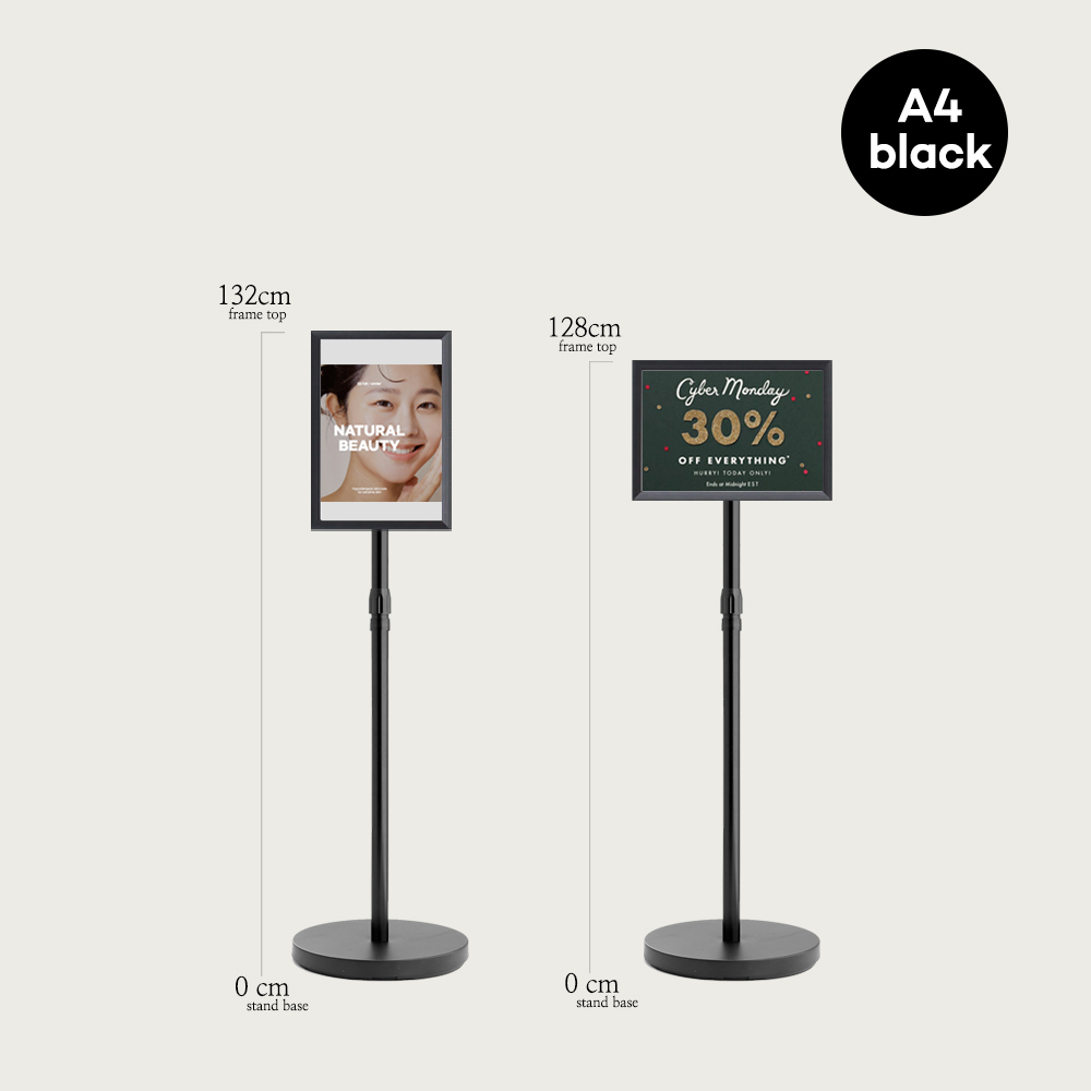4.45kg 고중량 포스터 POP 메뉴판거치대 스탠드 안내판 배너 A3 - 상세 이미지 2