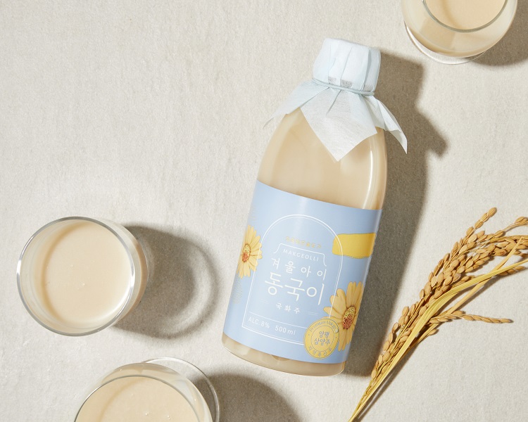 [전통주] 동국이탁주 500ml  8도 2병 13도 1병 국화막걸리 선물세트 - 상세 이미지 2