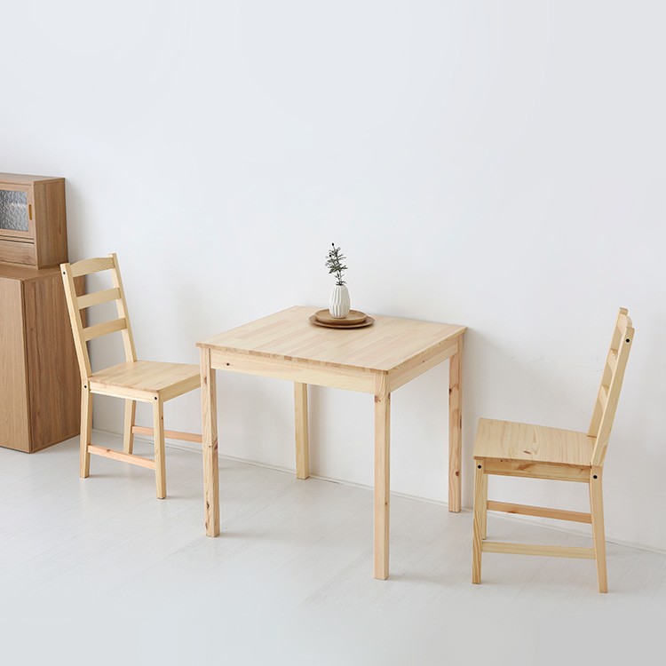 낮은식탁 1인용 2인 원목 식탁세트