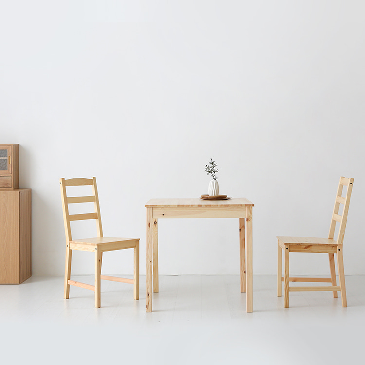 낮은식탁 1인용 2인 원목 식탁세트