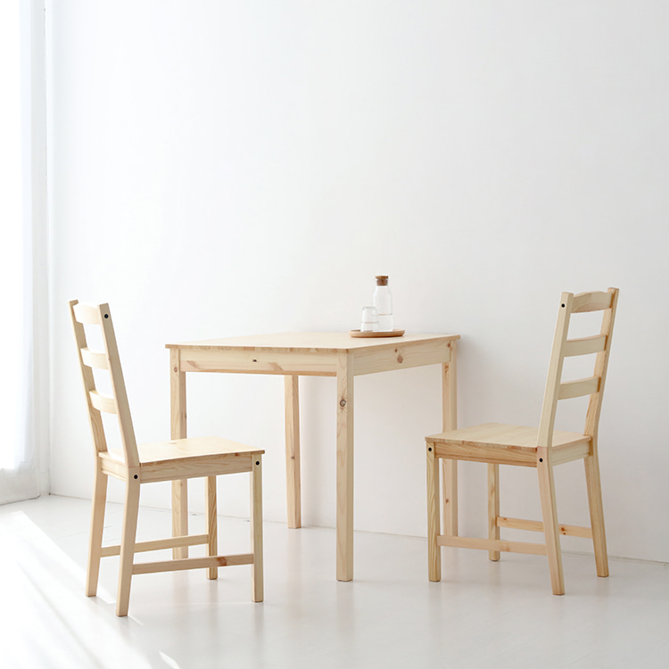 낮은식탁 1인용 2인 원목 식탁세트