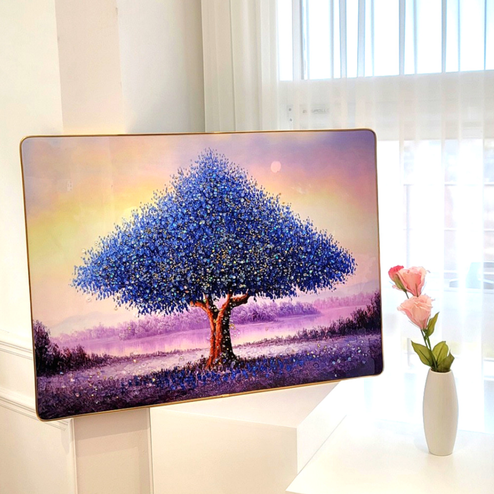 돈나무액자 황금돈나무액자 돈들어오는그림 까페개업선물 풍수지리인테리어 60X80cm 이미지 3