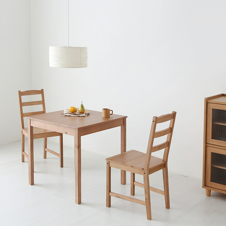 낮은식탁 1인용 2인 원목 식탁세트