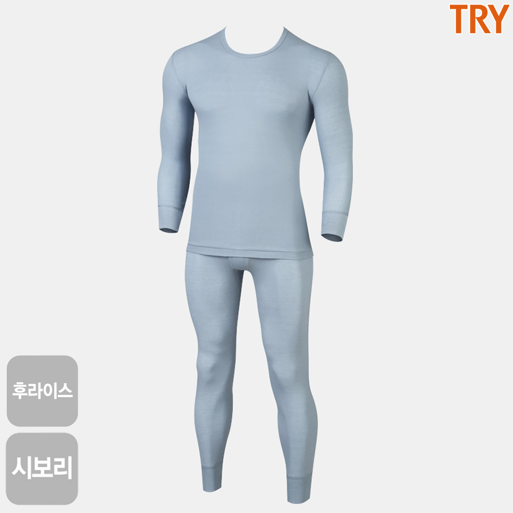 트라이 남성 면내의 남자내복 성인 겨울 내의 세트 빅사이즈 F남장유 - 상품 이미지