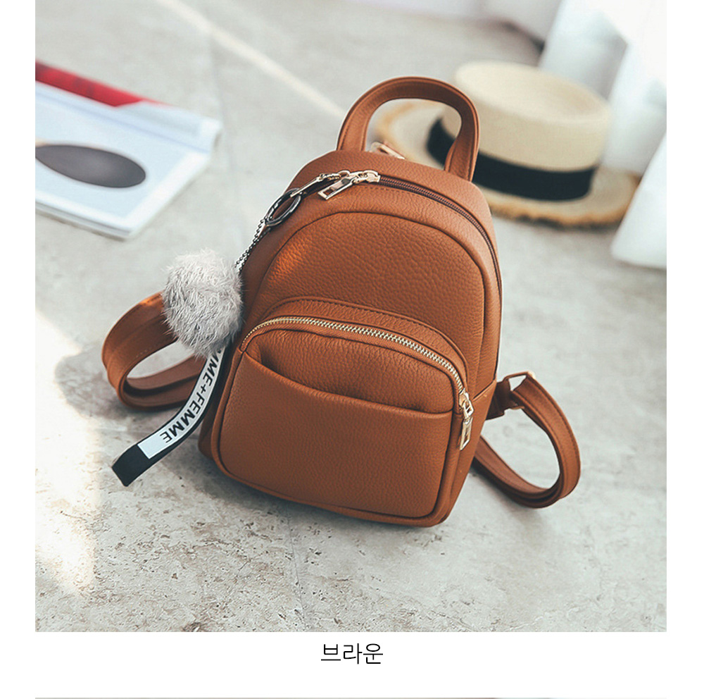 귀여운 미니 백팩 20 30대 여성 깜찍한 큐티 작은 백팩 나들이 외출 등에메는가방 - 상세 이미지 3