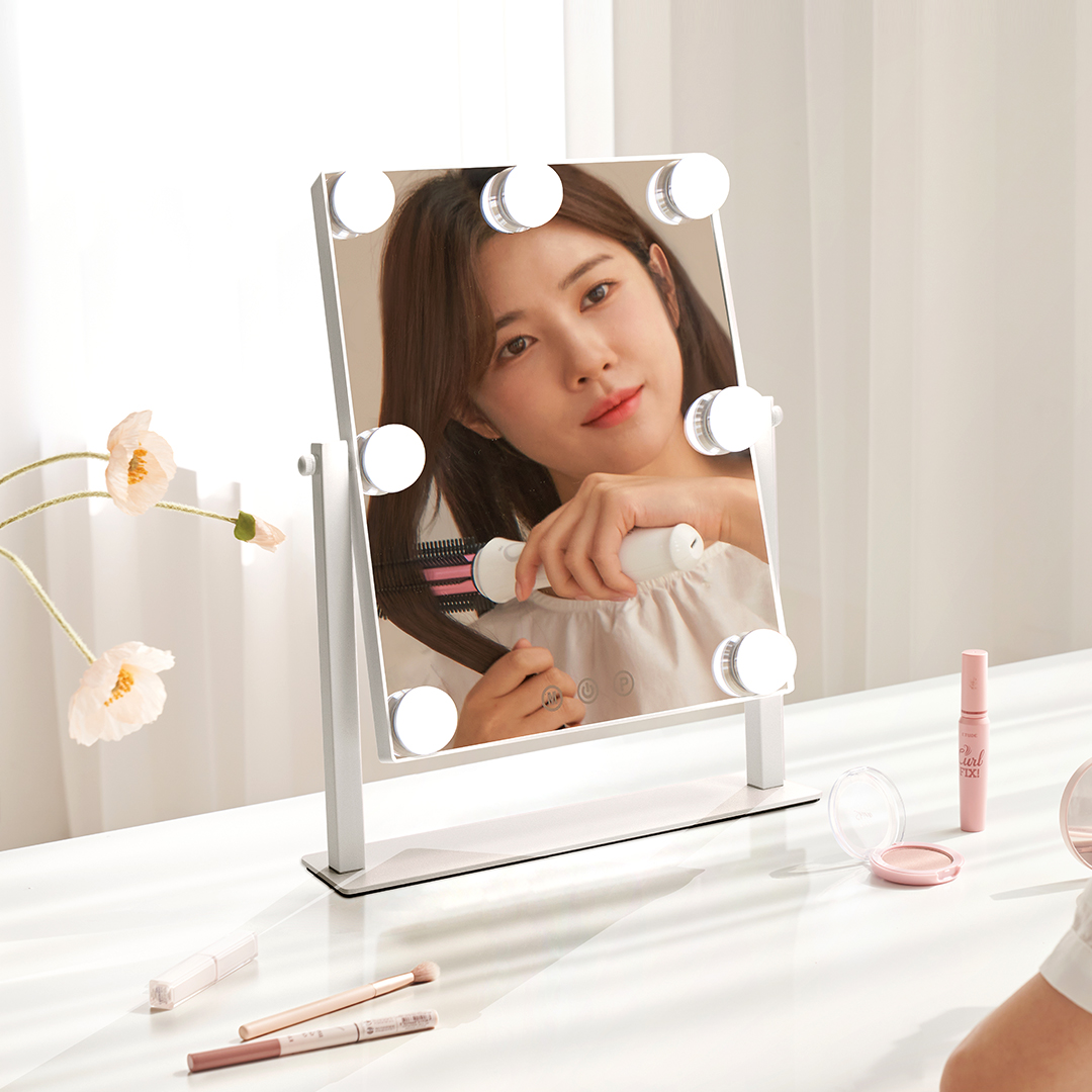이데컴퍼니 무선 led거울 탁상 조명거울