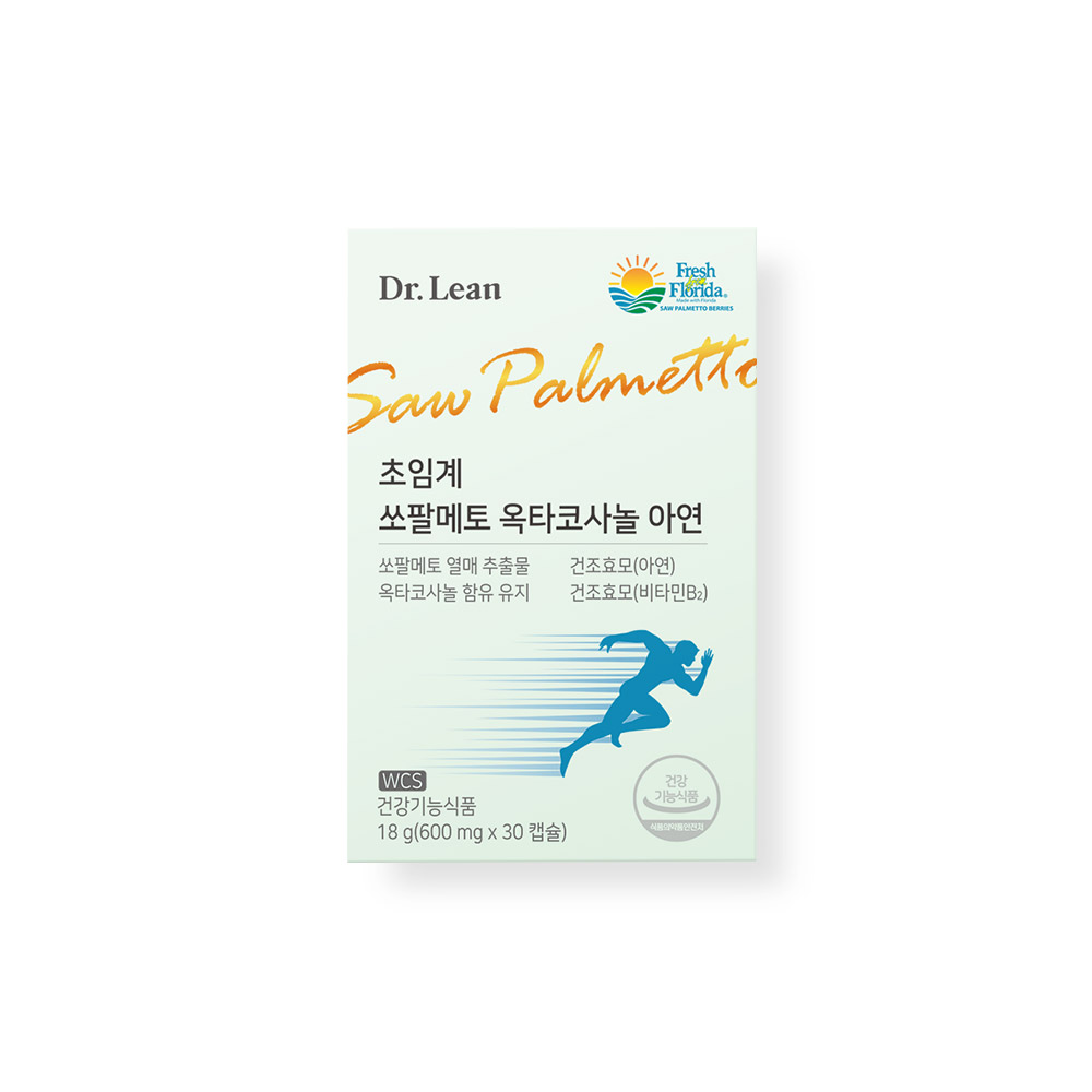 [4개월] 닥터린 초임계 쏘팔메토 옥타코사놀 아연 전립선 건강 로르산 30캡슐, 4개 - 상세 이미지 3