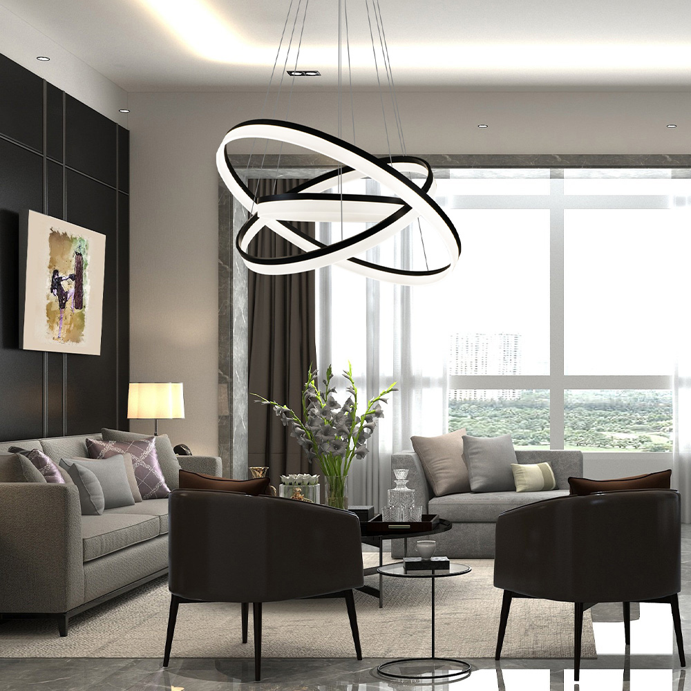 LED 식탁조명 식탁등 린트 3단 120W 주방 포인트조명 - 상품 이미지