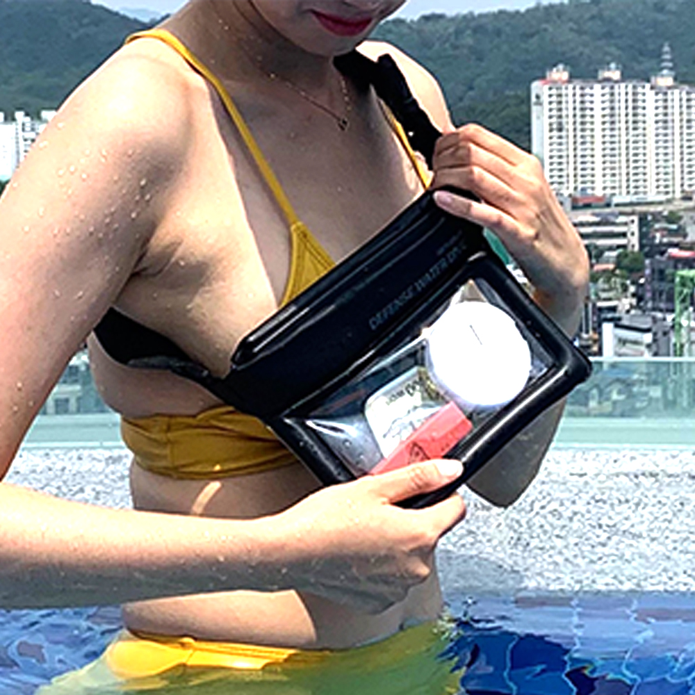 핸드폰 방수팩 아이폰 방수케이스 물놀이 워터밤 흠뻑쇼 워터파크 가방 힙색 6.7인치 이미지 7