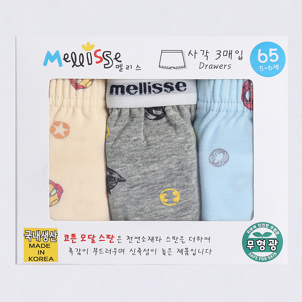 남아속옷 Box 히어로 아동 주니어 팬티 삼각 런닝 사각 드로즈 - 상세 이미지 4