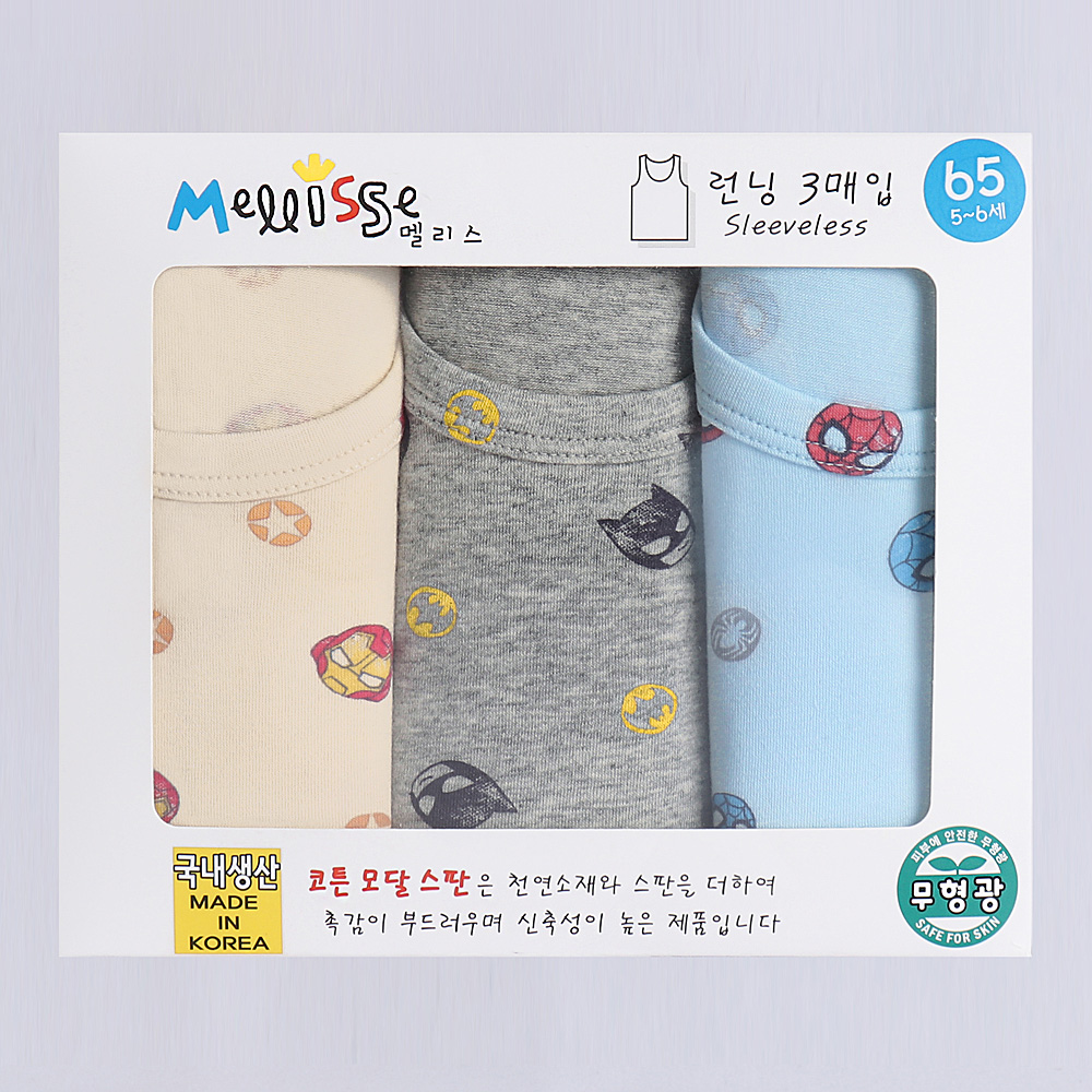 남아속옷 Box 히어로 아동 주니어 팬티 삼각 런닝 사각 드로즈 - 상세 이미지 3