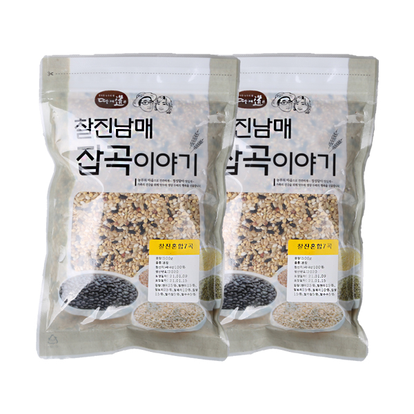 [찰진남매] 국내산 곡물로 만든 혼합 7곡 (500gx2봉) : 음성장터