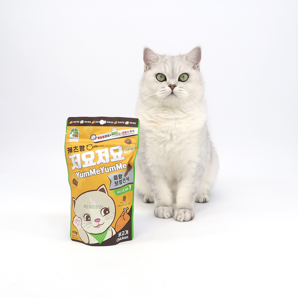 캐츠랑 저요저요 고양이 간식 이빨과자 닭고기, 150g, 1개 - 메인 이미지