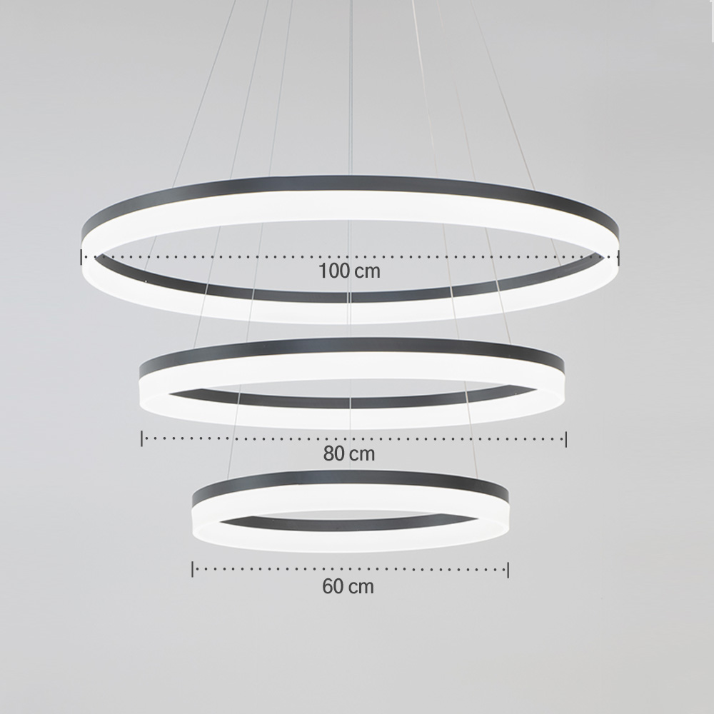 LED 식탁조명 식탁등 린트 3단 120W 주방 포인트조명 - 상세 이미지 2