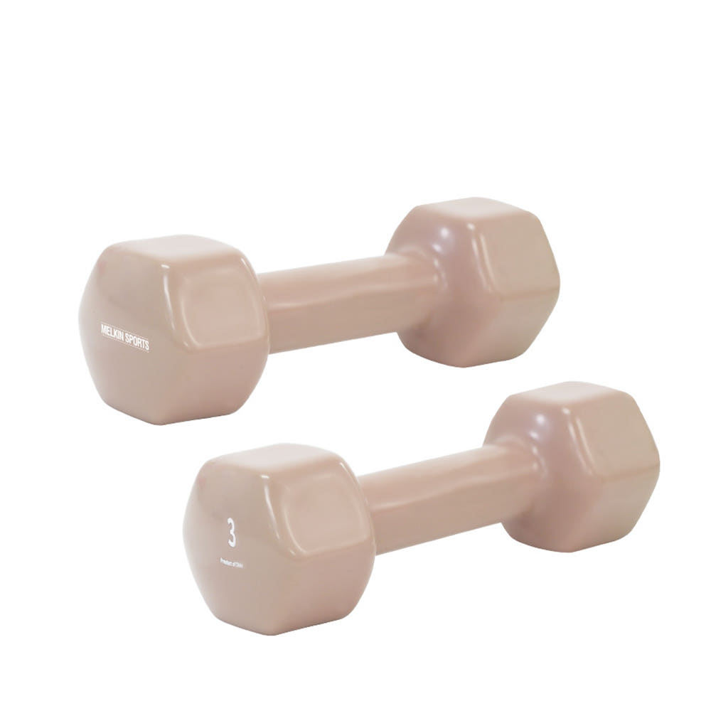 멜킨스포츠 멜킨 미용 아령 PVC 스위티 덤벨 3kg 2개 세트