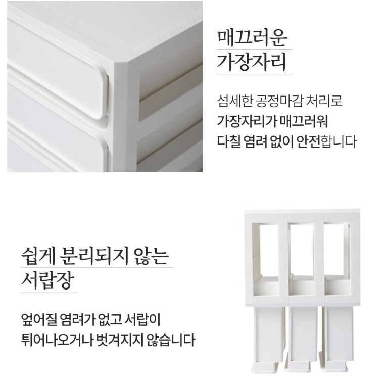책상 위 서랍장 탕비실 정리함 커피 정리함 티백 보관함 2단 - 상세 이미지 2