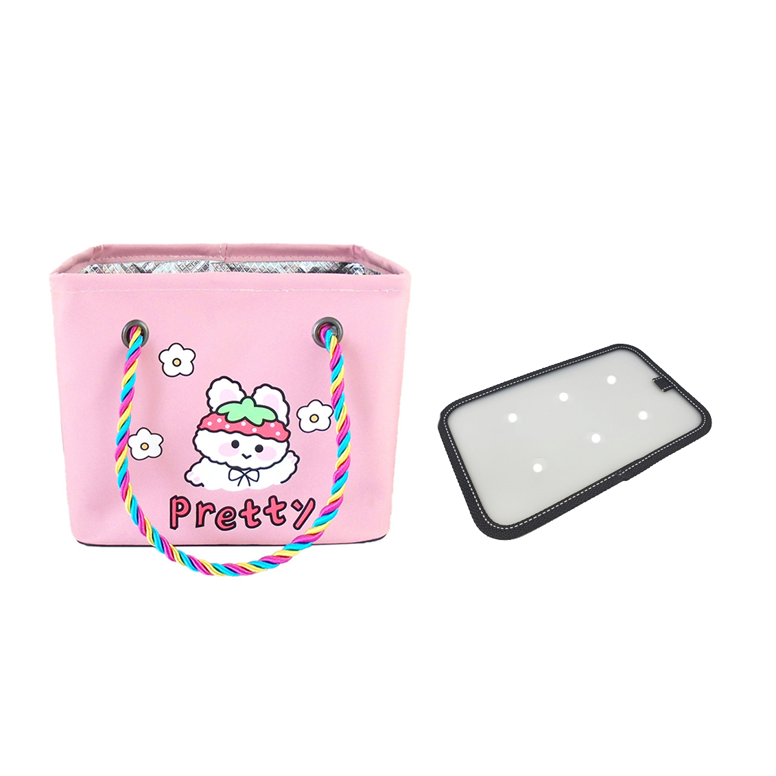 뷰레이터닷컴 아기강아지 물빠지는 목욕가방 스파백 목욕탕 사우나 가방 받침대포함