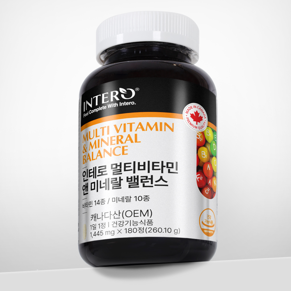 인테로 멀티비타민 앤 미네랄 밸런스 종합비타민 180정, 1개