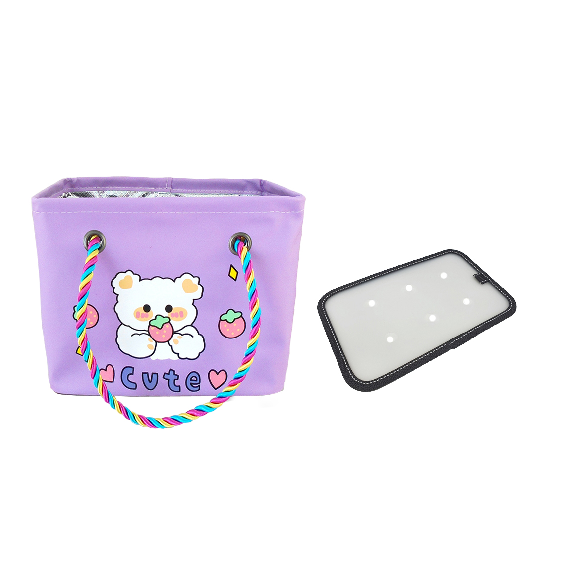 뷰레이터닷컴 아기강아지 물빠지는 목욕가방 스파백 목욕탕 사우나 가방 받침대포함