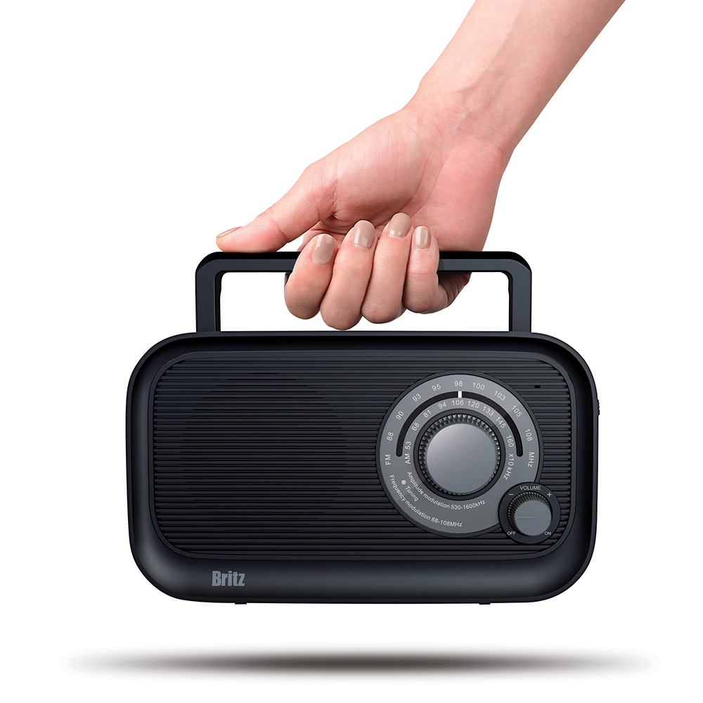 브리츠 BZ-R410 레트로 감성 FM/AM 라디오 휴대용 스피커