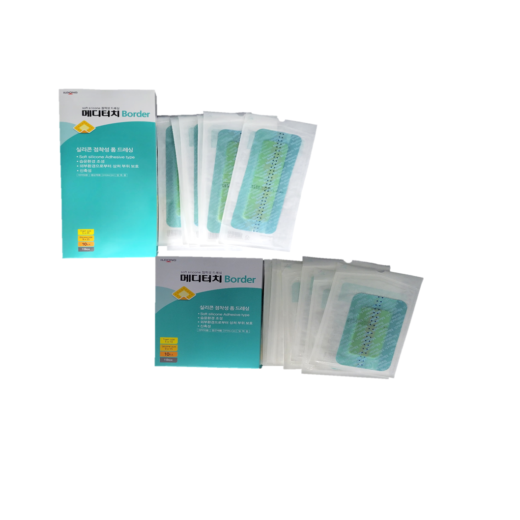메디터치 보더 5x5cm 1개 폼드레싱 습윤밴드 제왕절개 흉터 수술 밴드 - 상세 이미지 2
