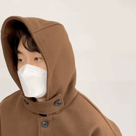 [주문폭주] 키작남 가볍고 따뜻한 남자 후드 숏 코트 겨울 아우터 울 후디 자켓 상세 이미지 28