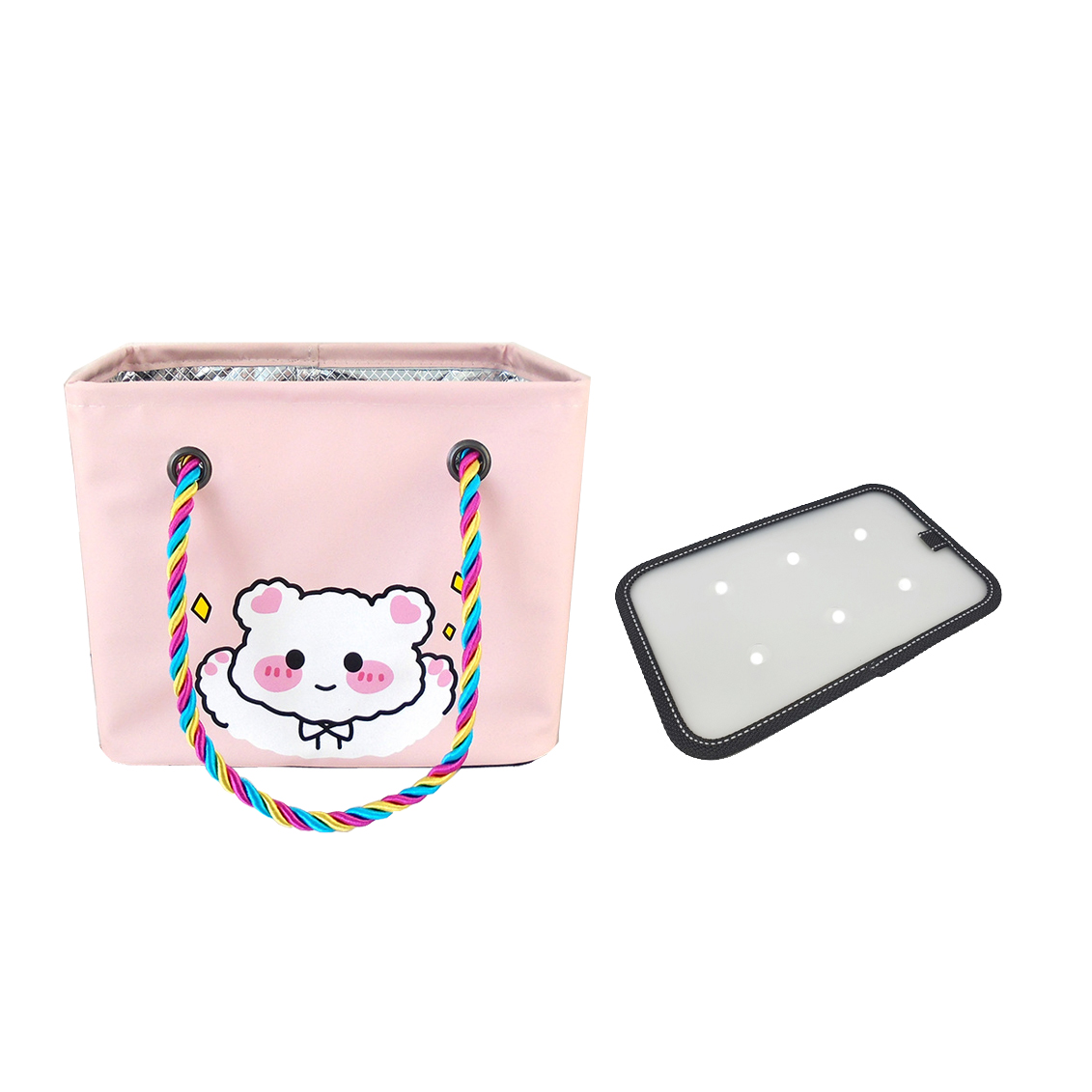 뷰레이터닷컴 아기강아지 물빠지는 목욕가방 스파백 목욕탕 사우나 가방 받침대포함