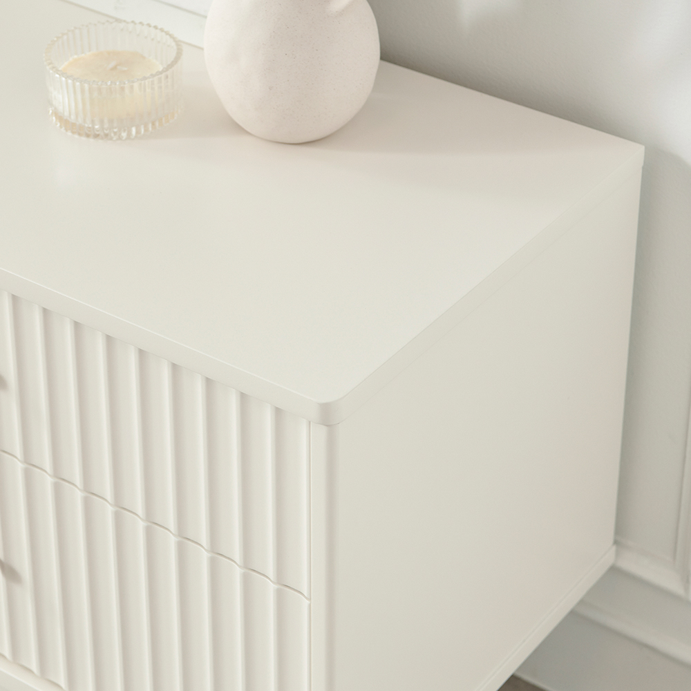 브릿지 템바보드 루바형 TV 낮은 거실장 티비 다이 고급 서랍장 2000