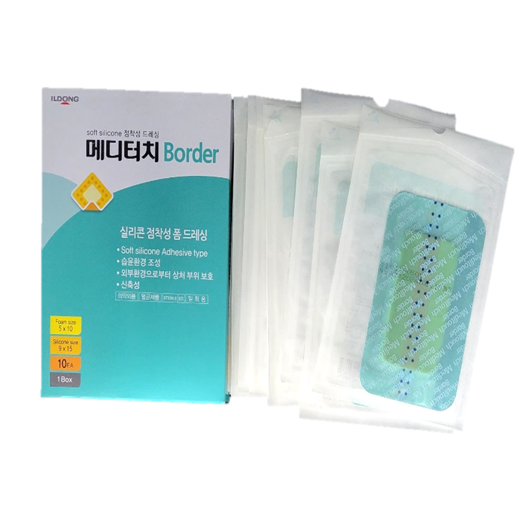 메디터치 보더 5x5cm 1개 폼드레싱 습윤밴드 제왕절개 흉터 수술 밴드 - 상세 이미지 4