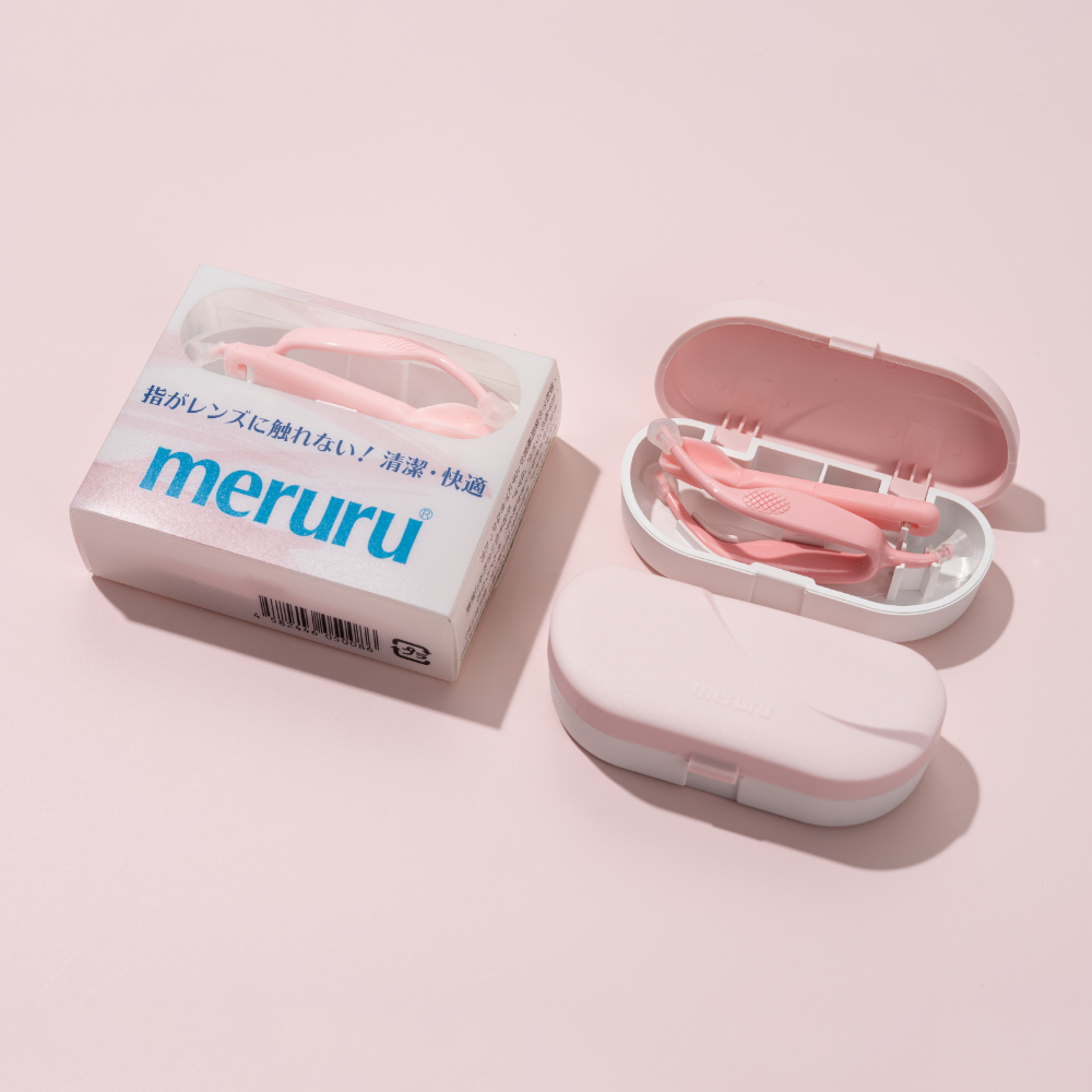 메루루 렌즈 끼는 도구 빼는 도구 소프트 원데이 렌즈 집게 케이스 보관함 흡착봉 뽁뽁이 - 상품 이미지