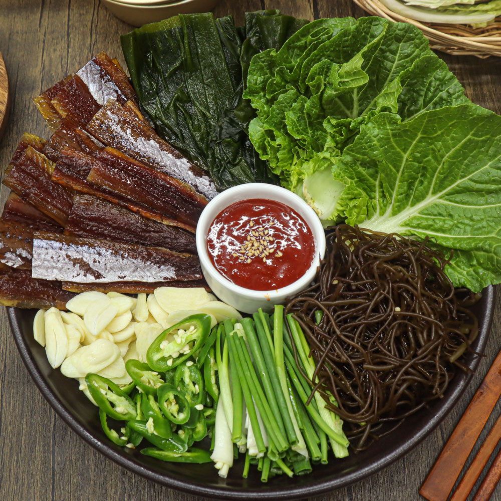 집에서먹자 포항 구룡포 꽁치 손질 햇 제철 과메기 건조 야채세트