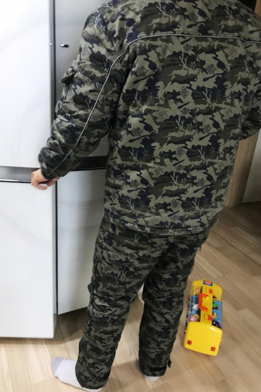 일체형방한복수트 남성겨울스즈끼작업복 정비복점프수트 밀리터리우주복 상하일체형현장복 이미지 6