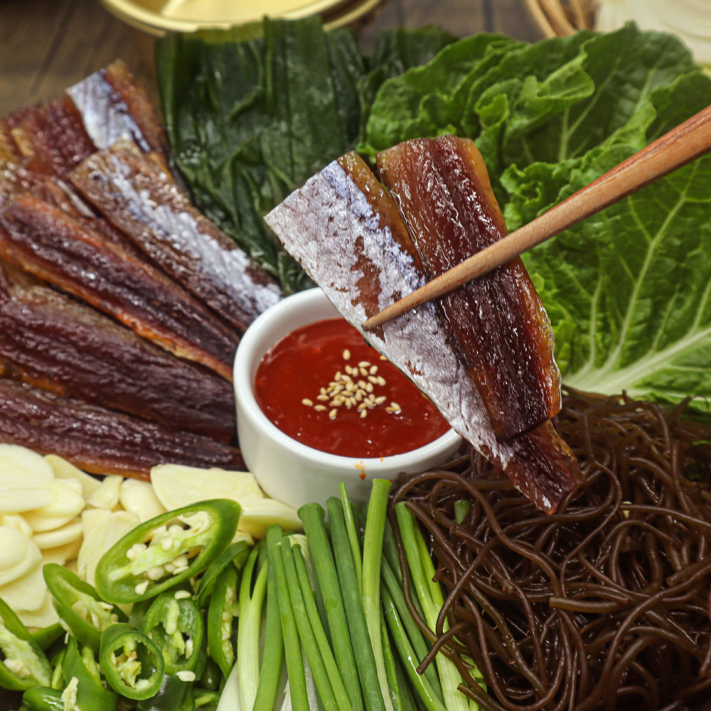 집에서먹자 포항 구룡포 꽁치 손질 햇 제철 과메기 건조 야채세트 - 상세 이미지 2