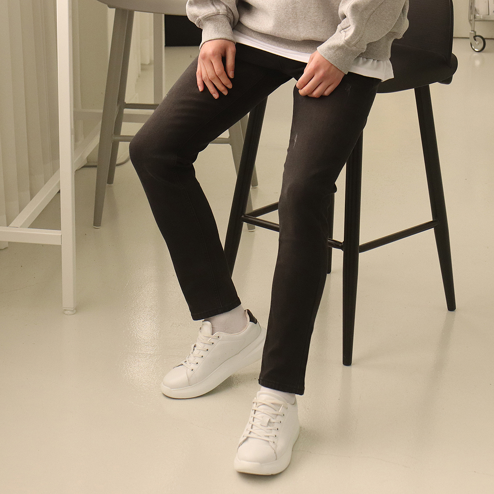 남자기모청바지 빅사이즈 진청 흑청 남자기모바지 이미지 2