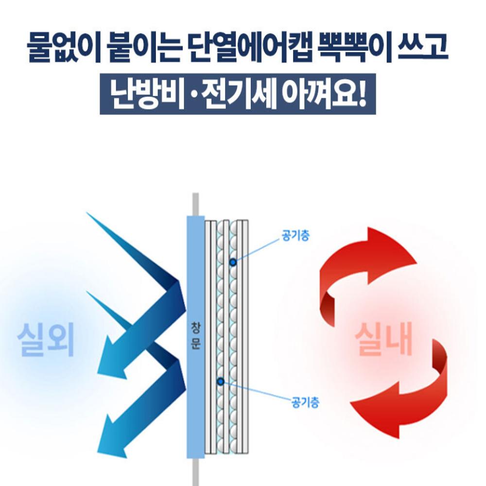 창문뽁뽁이 단열 방한 베란다 뽁뽁이붙이기 이미지 8