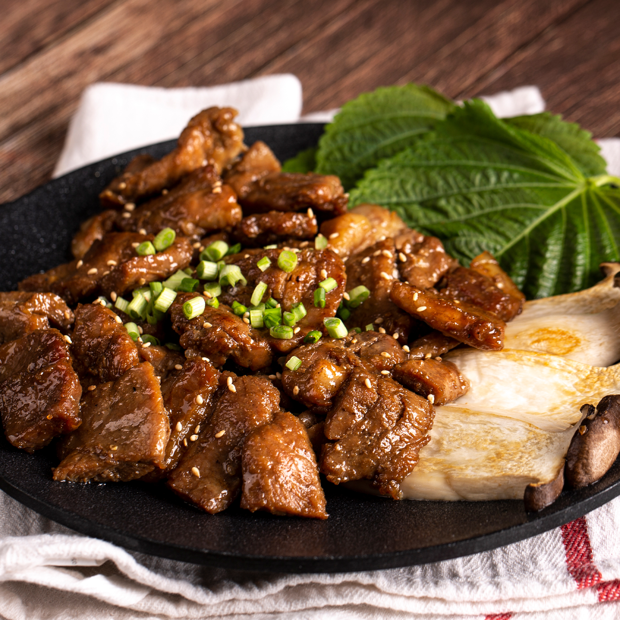돼지갈비 맛집 수제 양념 갈비 밀키트 쑥잎왕구이 300g 이미지 8