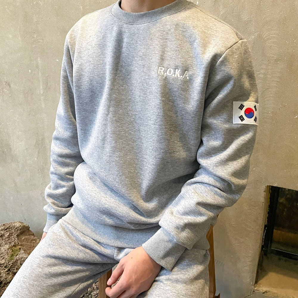 로카 맨투맨 압축기모 헤세드 KOREAARMY 티셔츠 ROKA 남성 - 상품 이미지