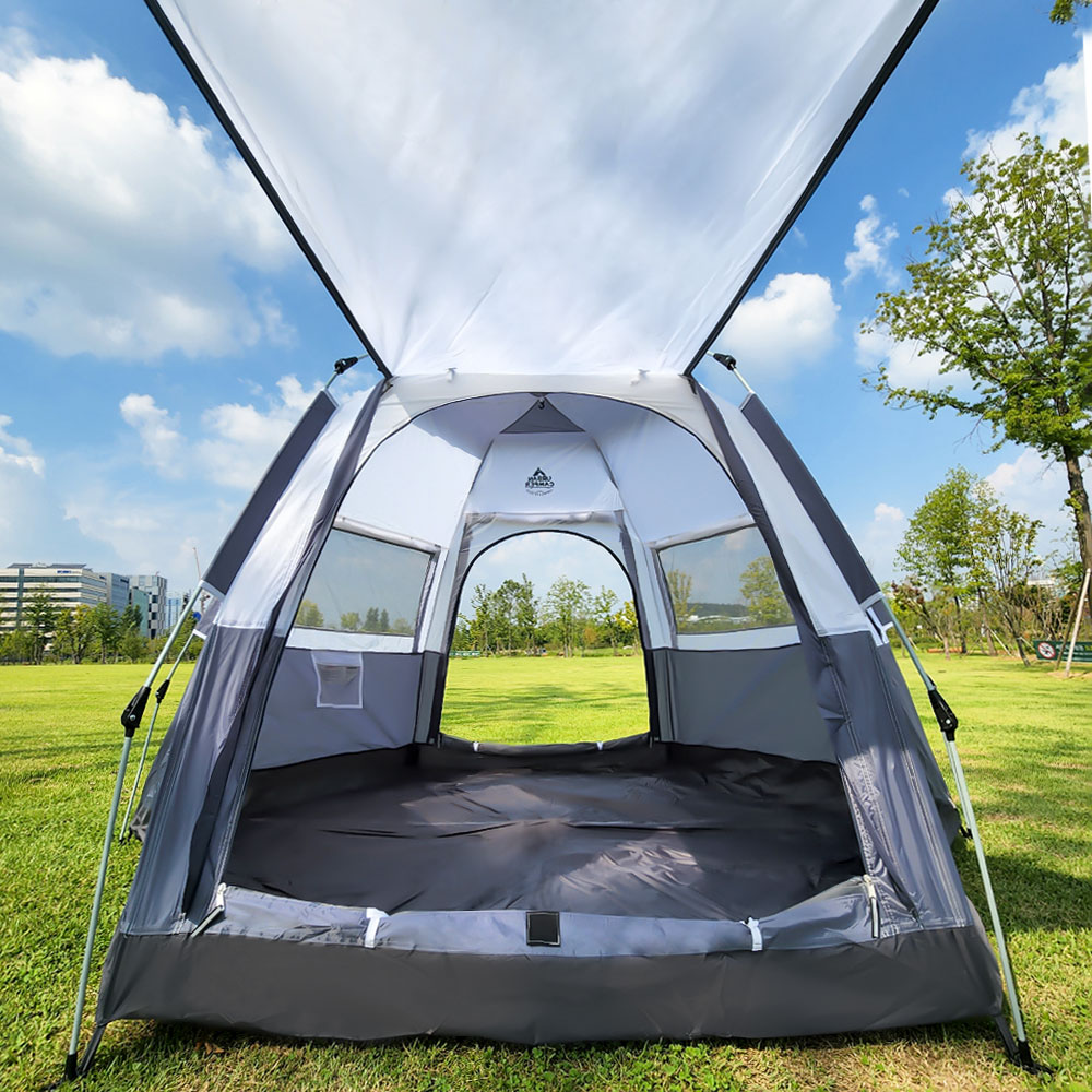 어반캠퍼 헥사곤 원터치 육각텐트 피크닉 쉘터 그늘막 캐노피 캠핑텐트 알파인화이트