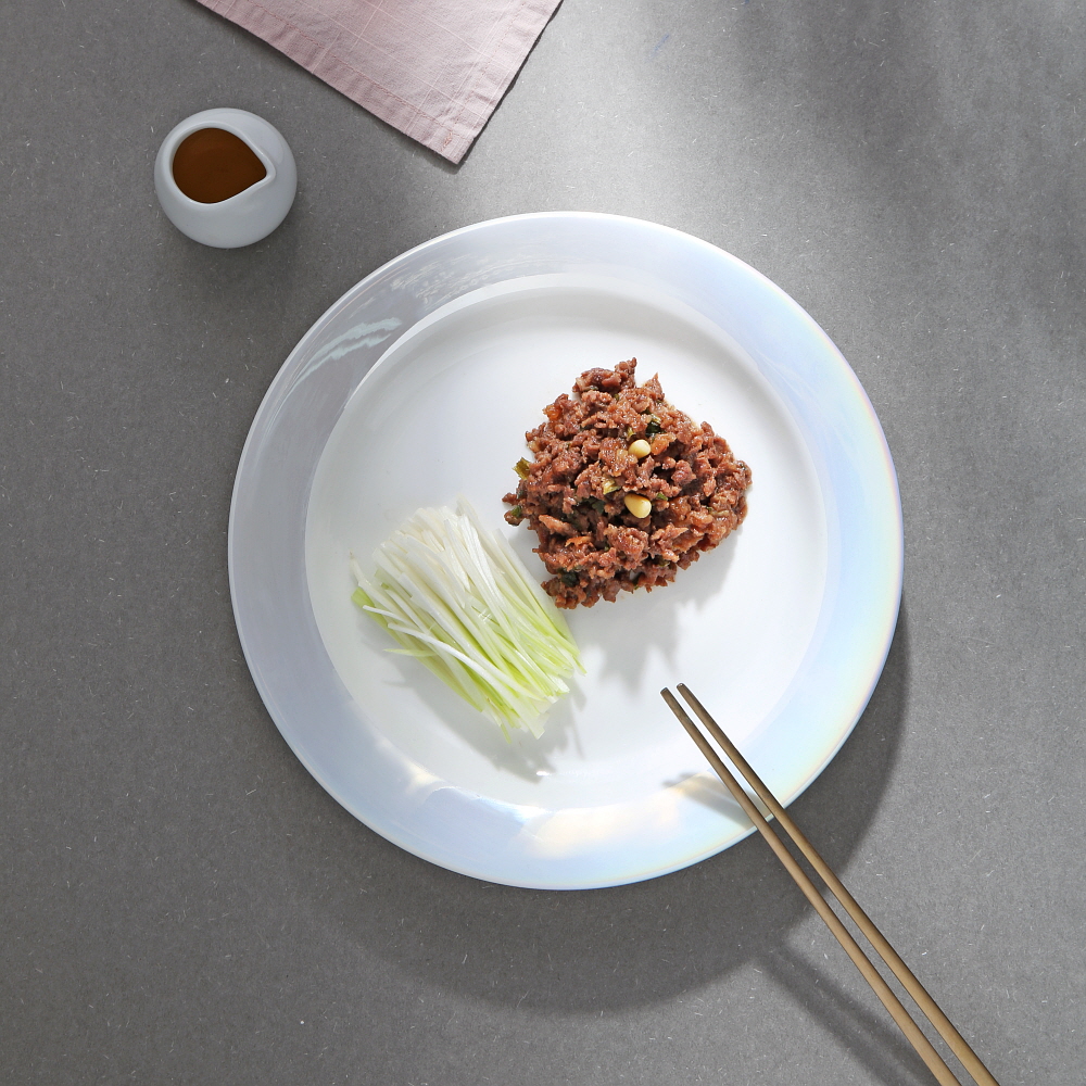 SSGP 오로라 홀로그램 펄 도자기 디저트 카페 플레이트 / 1개, 22.5cm, 샐러드접시 - 상세 이미지 3