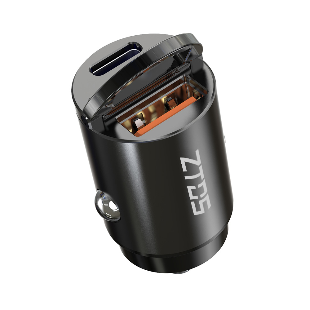 지토스 45W PD USB A타입 C타입 듀얼포트 미니 차량용 핸드폰충전기 매립 고속시거잭 - 상세 이미지 4