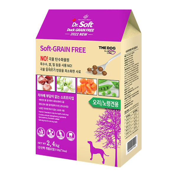 더독 닥터소프트 저알러지 그레인프리 오리, 2.4kg, 1개