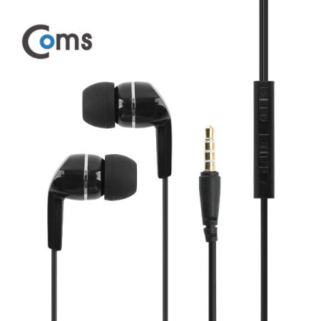 Coms 이어폰 X-521 블랙 / BU922