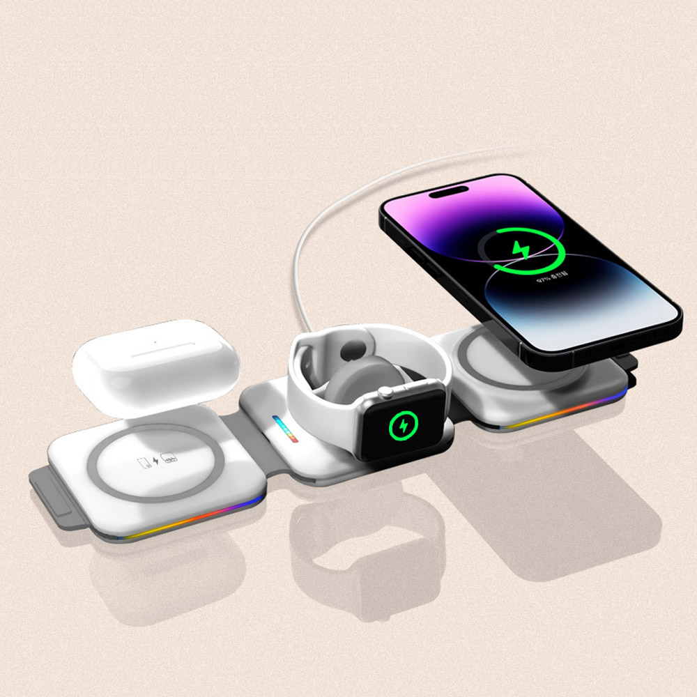 3in1 무선 고속 충전기 맥세이프 애플워치 아이폰 에어팟 동시충전