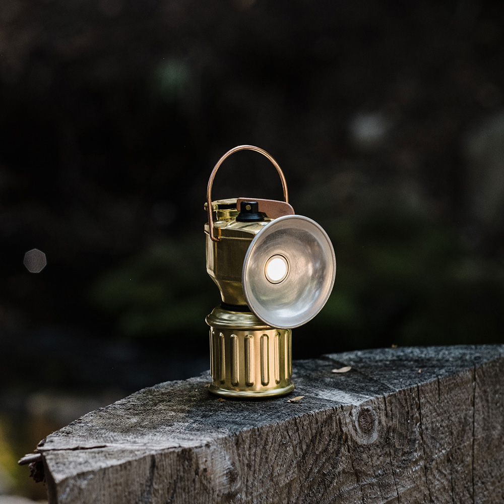 베어본즈 마이너스 광부 랜턴 감성 캠핑 LED 조명 황동 라이트