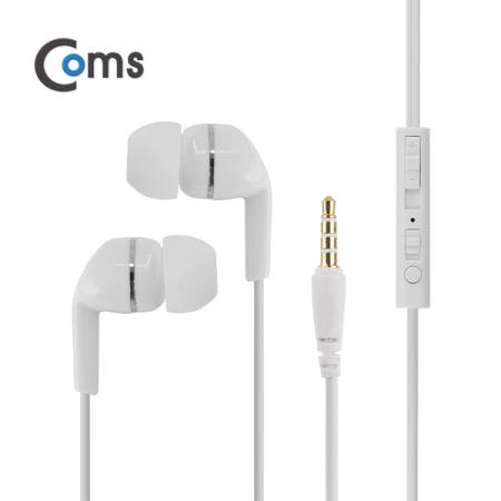 Coms 이어폰 X-521 화이트 / BU923